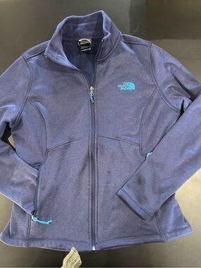 Women's North Face Navy Full-Zip Fleece Lined Jacket